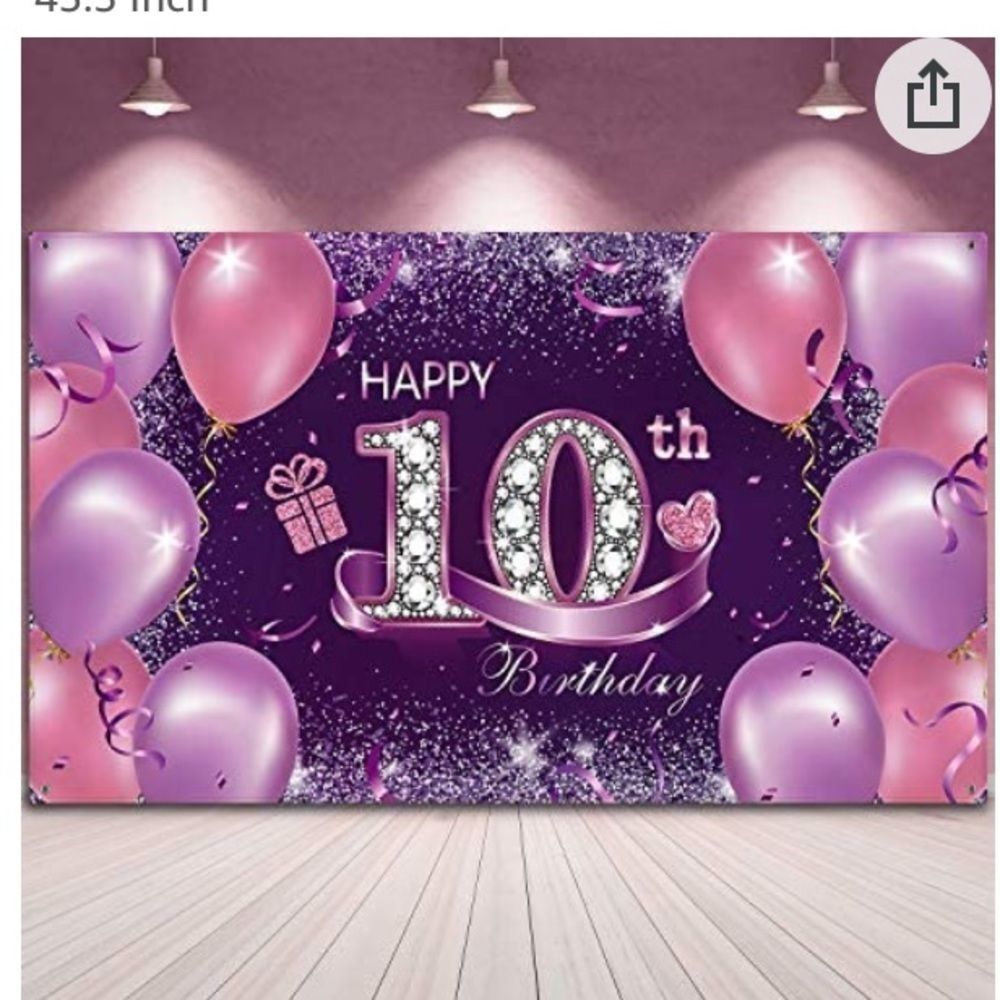 10th birthday Banner